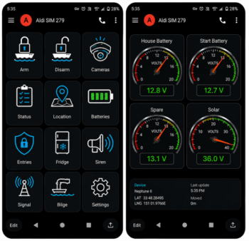 Real Time Vessel Monitoring App ($12 pm)