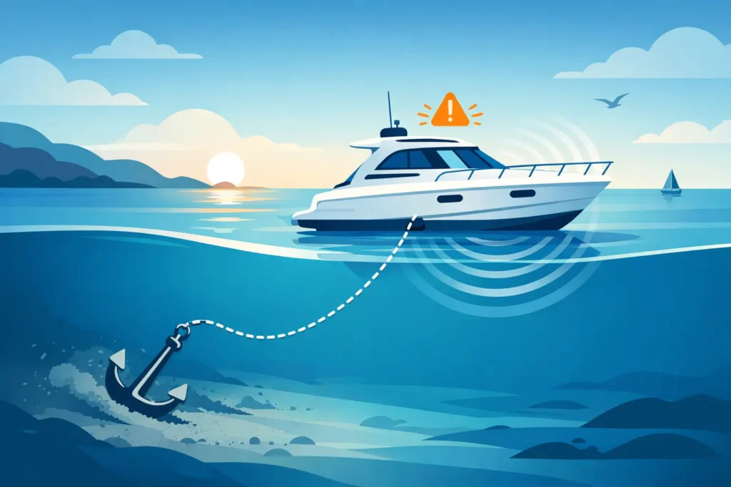 Anchor Drag Alarm Protection for Unattended Boats