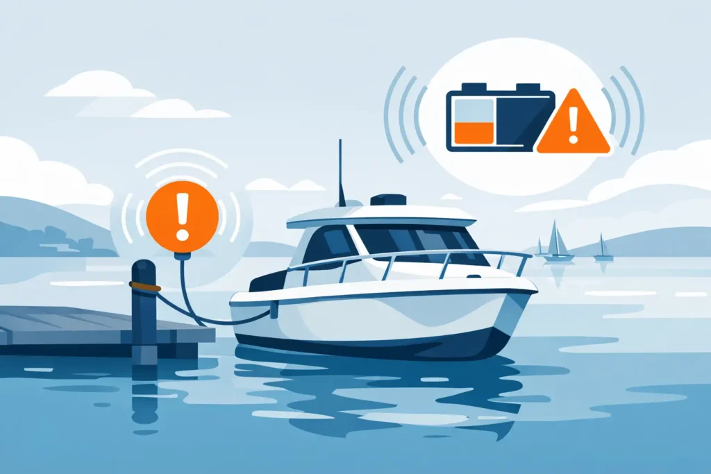Boat Battery Failure Alert System for Moorings