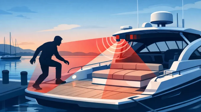 Boat Deck Intruder Sensor Stops Unwanted Boarding