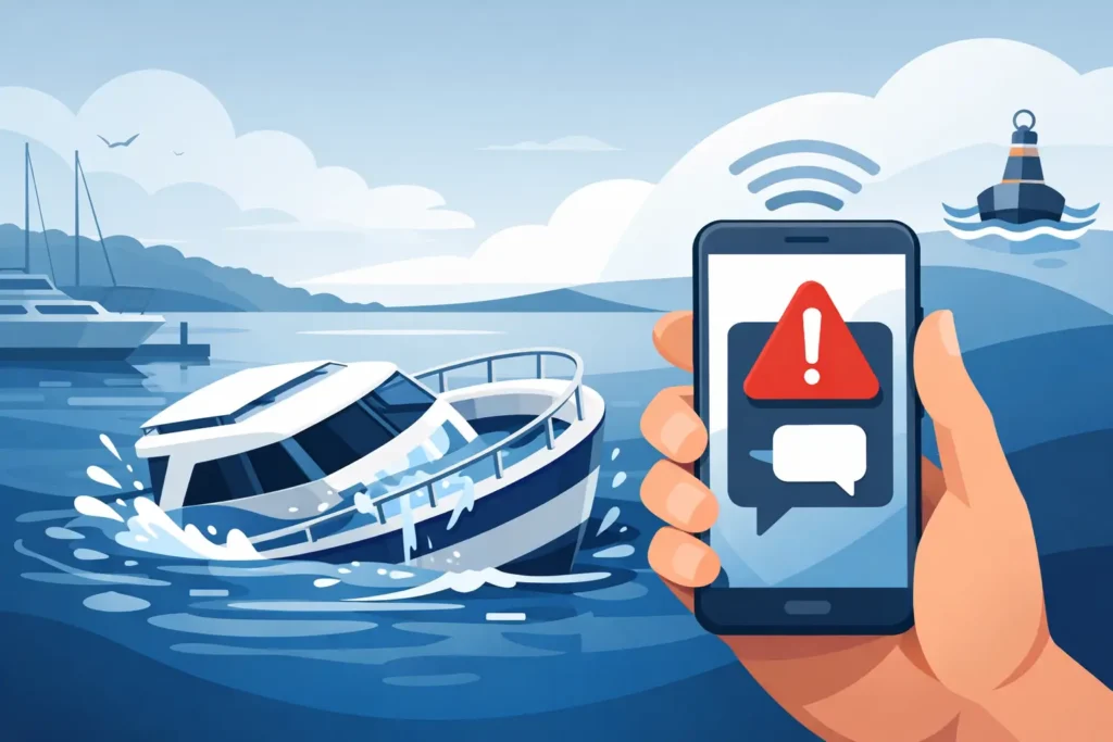 Boat Flooding Alert via SMS for Unattended Boats
