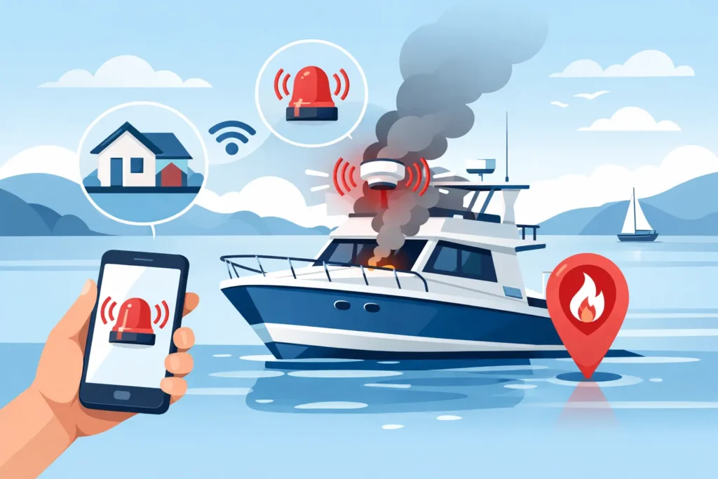 Remote Fire Alarm for Boats That Warns You Fast