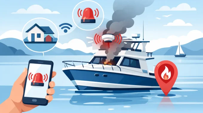 Remote Fire Alarm for Boats That Warns You Fast