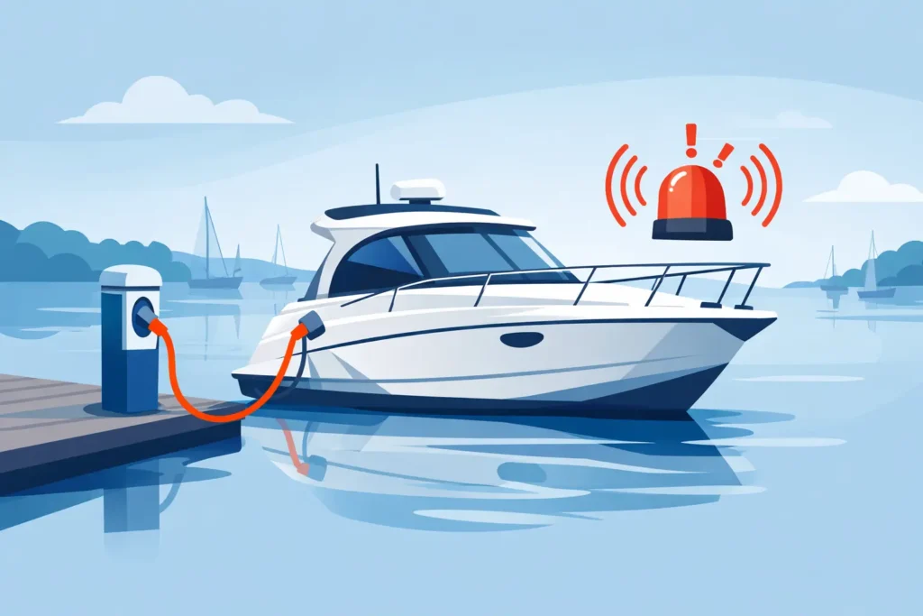 Shore Power Alarm Protection for Unattended Boats