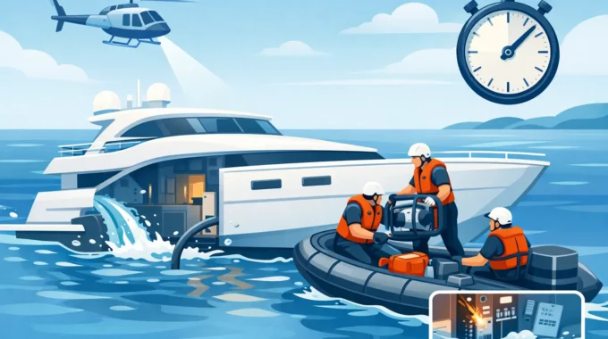 Yacht Flooding Response Case Study in 17 Minutes